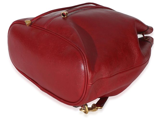 Zaino a secchiello Gucci Red Piuma Lux Energy Medium Re(Belle) Rosso - vista 6