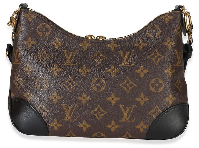 Louis Vuitton Boulogne NM in tela Monogram nera Marrone - vista 2