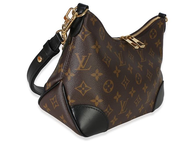 Louis Vuitton Boulogne NM in tela Monogram nera Marrone - vista 4