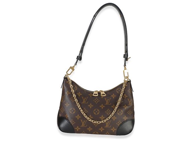 Louis Vuitton Boulogne NM in tela Monogram nera Marrone - vista 5