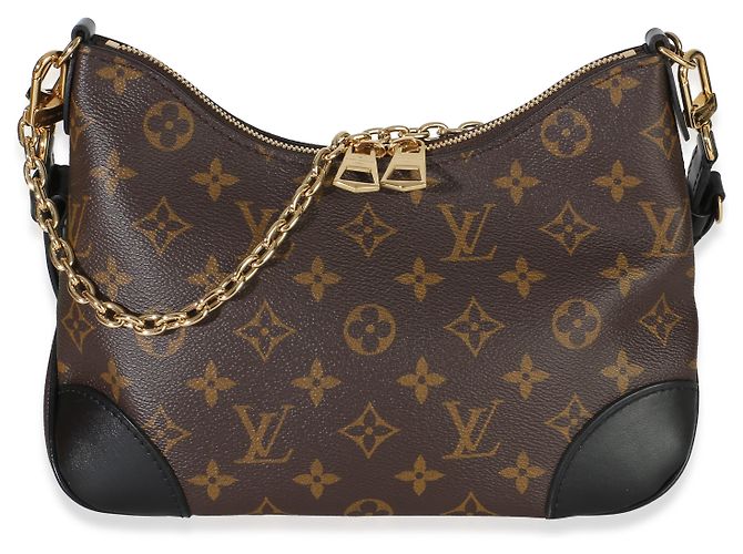 Louis Vuitton Boulogne NM in tela Monogram nera Marrone - vista 8