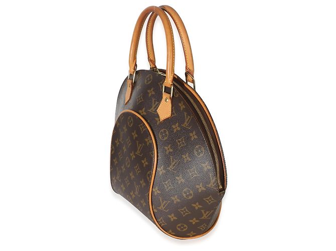 Louis Vuitton Vintage Monogram Canvas Ellipse MM Marrone - vista 3