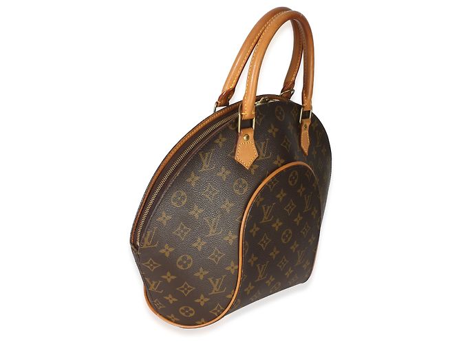 Louis Vuitton Vintage Monogram Canvas Ellipse MM Marrone - vista 4