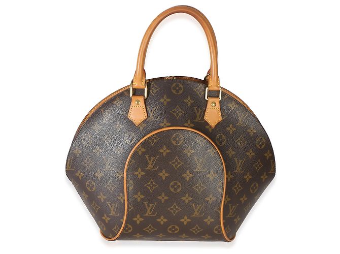 Louis Vuitton Vintage Monogram Canvas Ellipse MM Marrone - vista 8