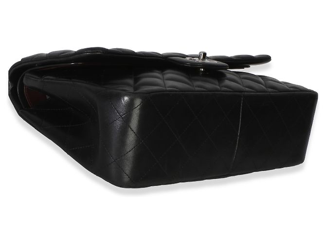 Gabrielle Borsa Chanel Black Quilted Lambskin Jumbo Double Flap Nero - vista 7