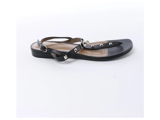 Kelly Hermès Sandali Olivia in pelle HERMES, Nero, Taglia EU 38.5 - vista 3