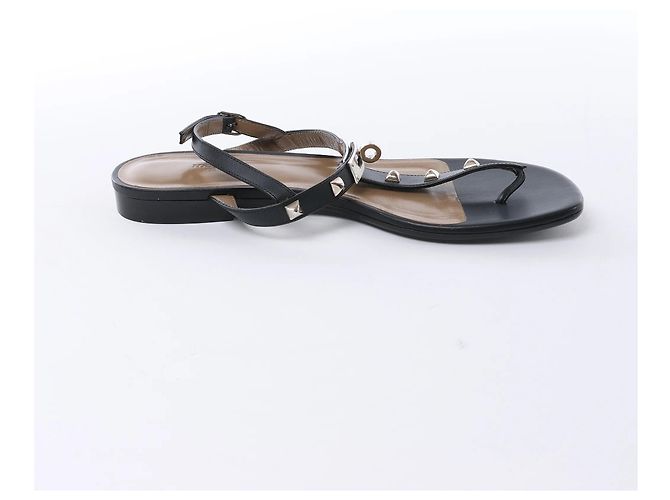 Kelly Hermès Sandali Olivia in pelle HERMES, Nero, Taglia EU 38.5 - vista 4