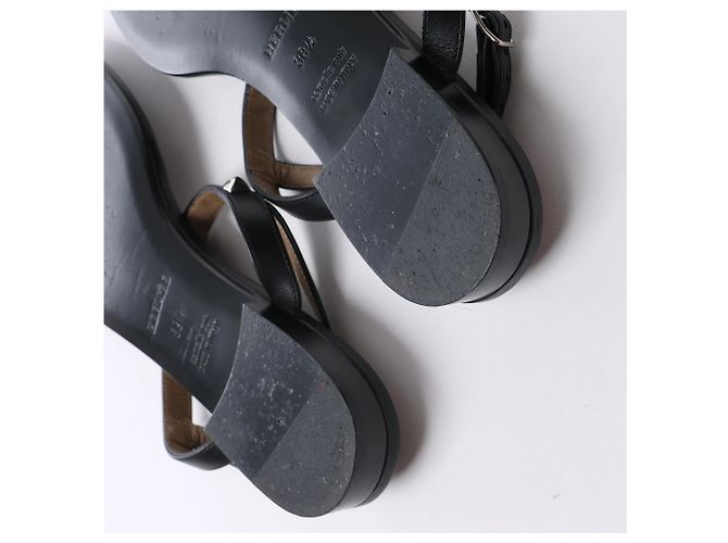 Kelly Hermès Sandali Olivia in pelle HERMES, Nero, Taglia EU 38.5 - vista 7