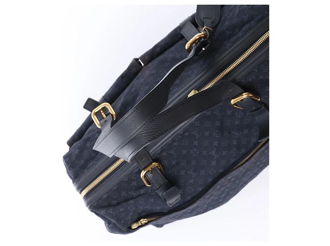 Borsa a Spalla Louis Vuitton Claudine Mini Lin Monogram Blu Navy M42321 - vista 6