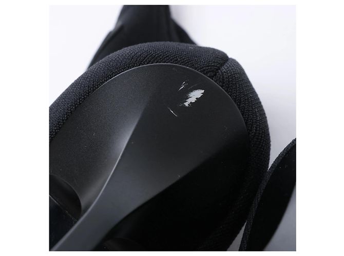 SOCK STIEFEL aus Leder und Stoff mit Prada Triangle Logo, Schwarz, Größe EU 38 - Ansicht 12