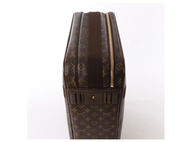 Borsa da viaggio Louis Vuitton Satellite 50 in tela Monogram marrone Beige - vista 7