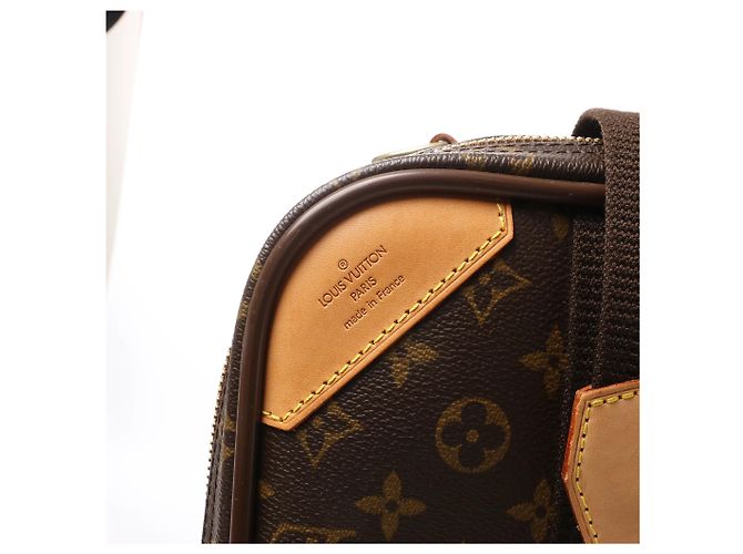 Borsa da viaggio Louis Vuitton Satellite 50 in tela Monogram marrone Beige - vista 8