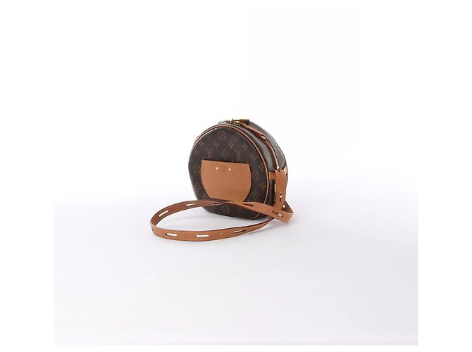 Louis Vuitton Boite Chapeau Souple MM Monogram Leather Umhängetasche Braun M52294 - Ansicht 3