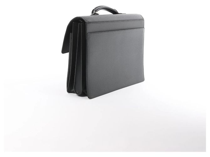 Valigetta Louis Vuitton Robusto in pelle Taige nera Nero - vista 3