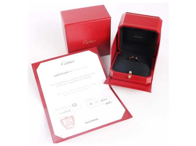 Anello Cartier Mini Love 750(YG) 3.1g 51 VXP819 D'oro - vista 11