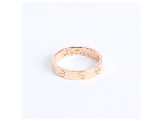 Anello Cartier Mini Love 750(YG) 3.1g 51 VXP819 D'oro - vista 4