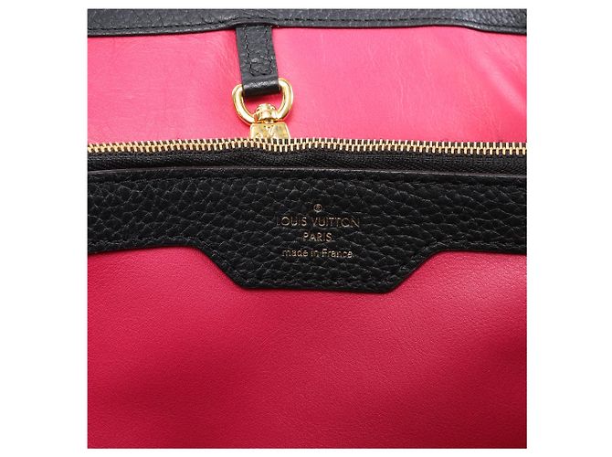 Borsa Louis Vuitton Capucines MM Parnassea in nero M48864 Rosa - vista 13