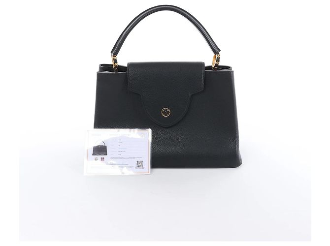 Borsa Louis Vuitton Capucines MM Parnassea in nero M48864 Rosa - vista 14