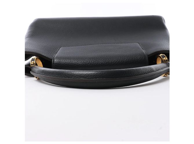 Borsa Louis Vuitton Capucines MM Parnassea in nero M48864 Rosa - vista 6