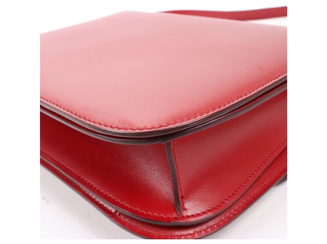 Céline Borsa a tracolla CELINE Classic Box Medium in pelle rossa Rosso - vista 11