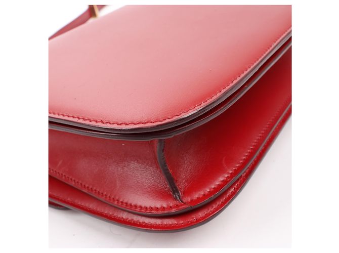 Céline Borsa a tracolla CELINE Classic Box Medium in pelle rossa Rosso - vista 12