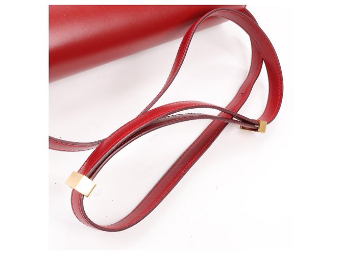 Céline Borsa a tracolla CELINE Classic Box Medium in pelle rossa Rosso - vista 13