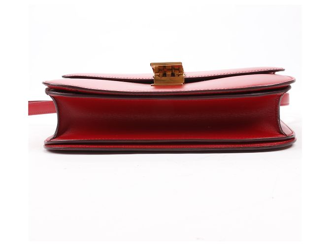 Céline Borsa a tracolla CELINE Classic Box Medium in pelle rossa Rosso - vista 8