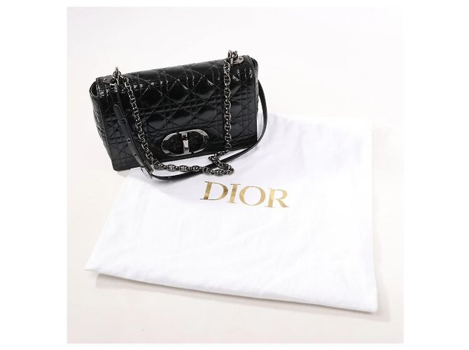 Borsa a tracolla Caro in pelle Dior nera Nero - vista 11