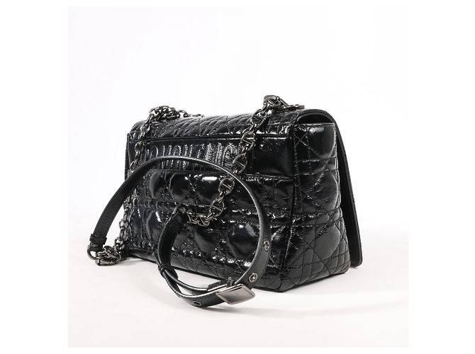 Borsa a tracolla Caro in pelle Dior nera Nero - vista 3