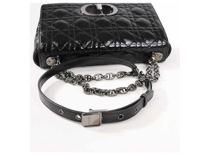 Borsa a tracolla Caro in pelle Dior nera Nero - vista 6