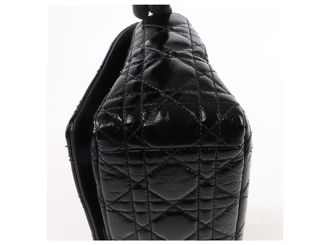 Borsa a tracolla Caro in pelle Dior nera Nero - vista 9