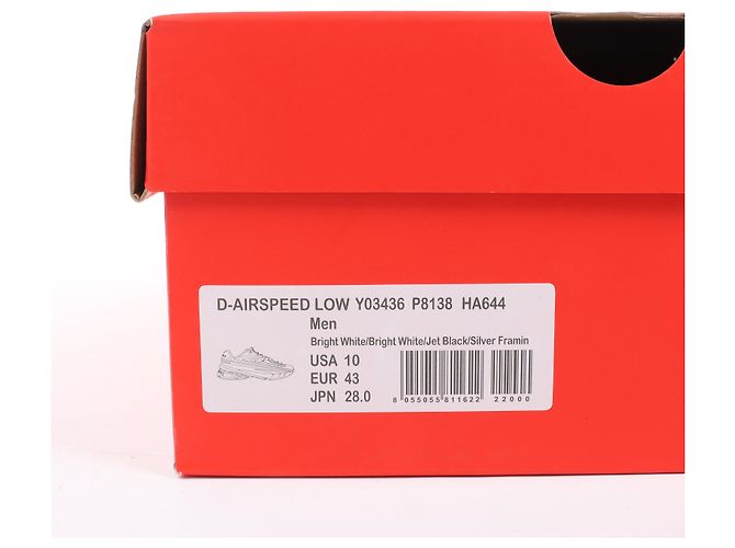 Baskets Diesel D-Airspeed Low-Striped en ripstop enduit Argent, Taille 43 EU Gris - vue 13