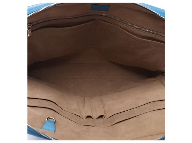 Borsa Louis Vuitton Porte Documents Voyages Cuir Taurillon Blue M56000 - vista 10