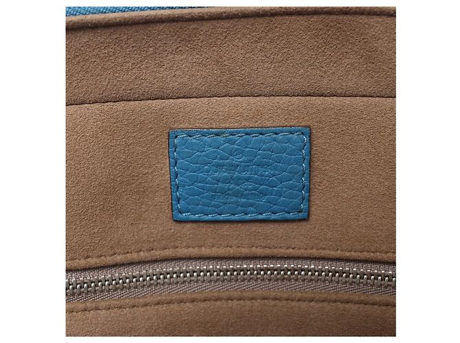 Borsa Louis Vuitton Porte Documents Voyages Cuir Taurillon Blue M56000 - vista 11