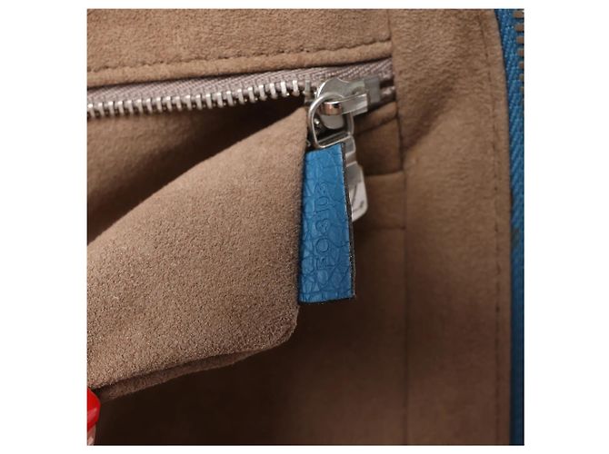Borsa Louis Vuitton Porte Documents Voyages Cuir Taurillon Blue M56000 - vista 12