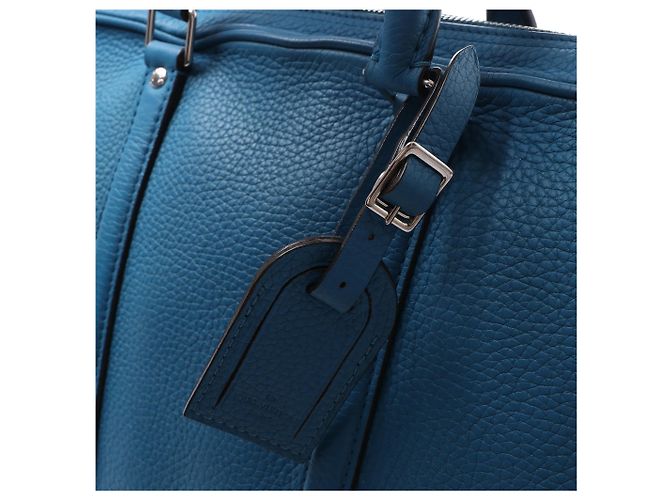 Borsa Louis Vuitton Porte Documents Voyages Cuir Taurillon Blue M56000 - vista 6