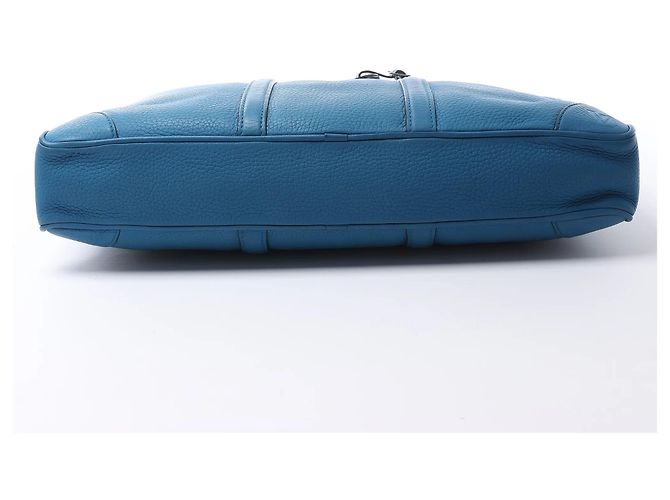 Borsa Louis Vuitton Porte Documents Voyages Cuir Taurillon Blue M56000 - vista 7