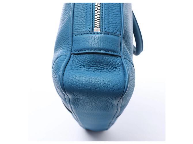 Borsa Louis Vuitton Porte Documents Voyages Cuir Taurillon Blue M56000 - vista 9