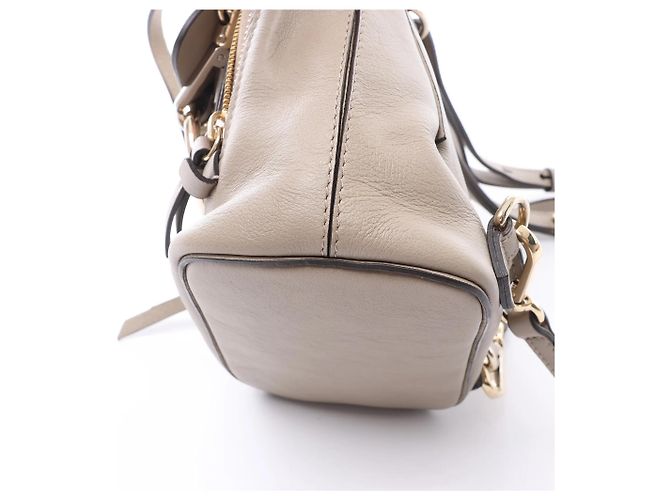 Chloé Zaino Chloe Faye in pelle e scamosciato Beige - vista 10