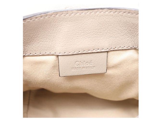Chloé Zaino Chloe Faye in pelle e scamosciato Beige - vista 14