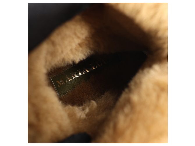 Autre Marque Botas Emma de shearling MARIA LUCA, Camel, Talla 37 EU Camello - vista 14