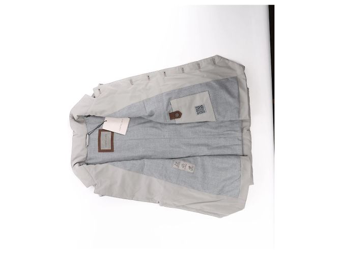 Corneliani Weste mit Reißverschluss in Grau, Größe 50 IT - Ansicht 15