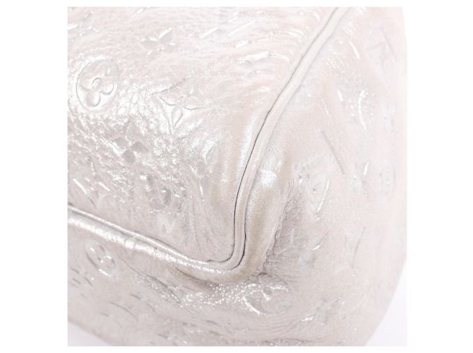 Borsa a tracolla Louis Vuitton Comete Limited Edition Monogram in Argento Scintillante Grigio - vista 12