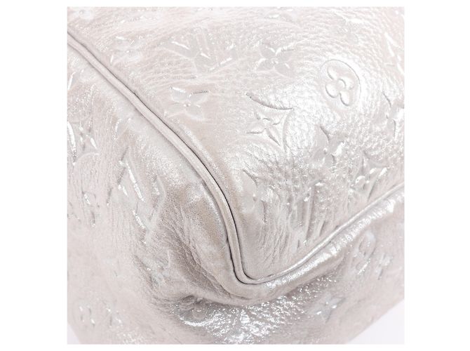 Borsa a tracolla Louis Vuitton Comete Limited Edition Monogram in Argento Scintillante Grigio - vista 13