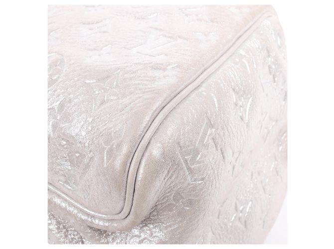 Borsa a tracolla Louis Vuitton Comete Limited Edition Monogram in Argento Scintillante Grigio - vista 14