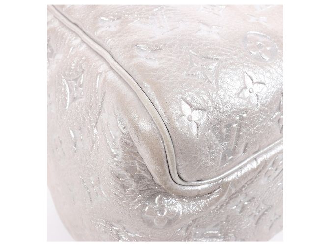 Borsa a tracolla Louis Vuitton Comete Limited Edition Monogram in Argento Scintillante Grigio - vista 15