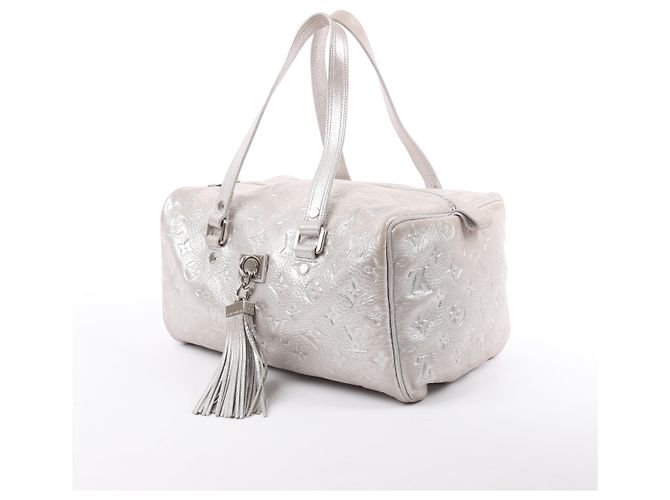 Borsa a tracolla Louis Vuitton Comete Limited Edition Monogram in Argento Scintillante Grigio - vista 2