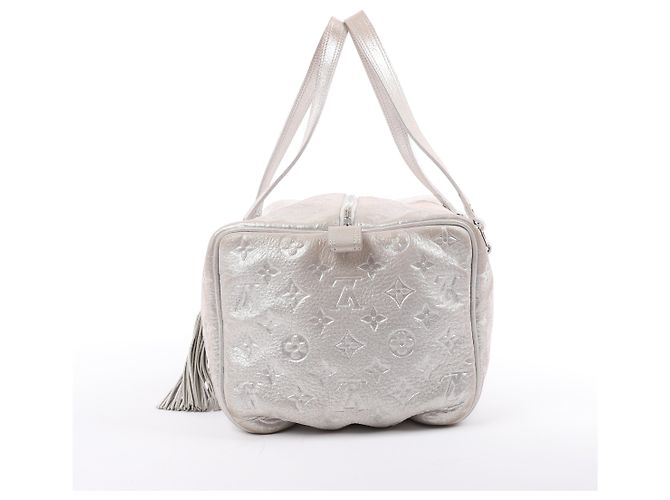 Borsa a tracolla Louis Vuitton Comete Limited Edition Monogram in Argento Scintillante Grigio - vista 3