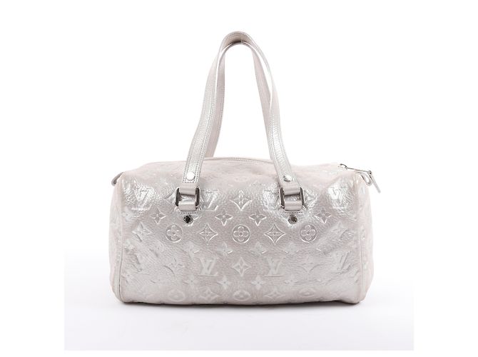 Borsa a tracolla Louis Vuitton Comete Limited Edition Monogram in Argento Scintillante Grigio - vista 4