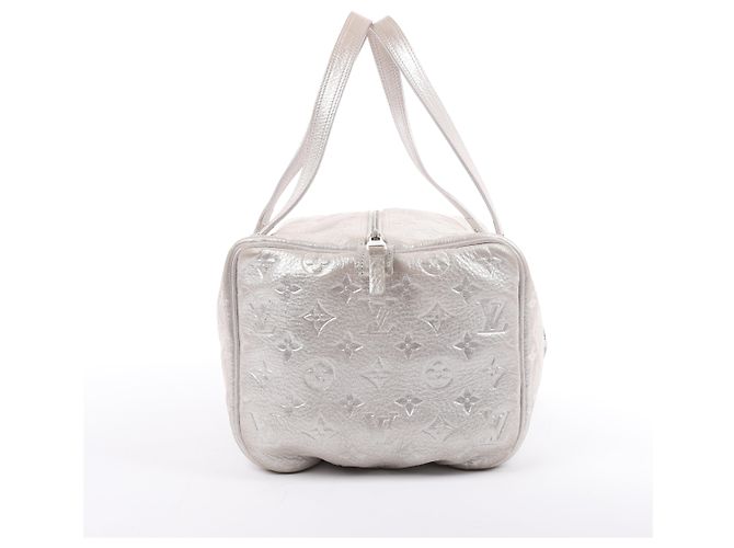 Borsa a tracolla Louis Vuitton Comete Limited Edition Monogram in Argento Scintillante Grigio - vista 5